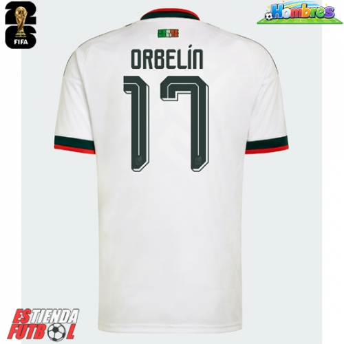 México Orbelin Pineda #17 Segunda Equipación Mundial 2026 Manga Corta